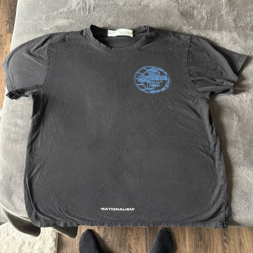 Off-White Black and Blue Short Sleeve Tees